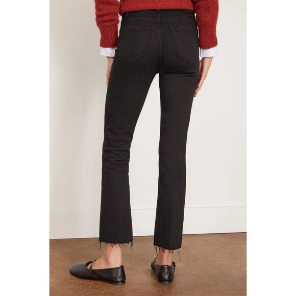 MOTHER The Hustler Ankle Fray Denim Jeans Crop Flare Boot Cut High Rise Waisted - Picture 5 of 16